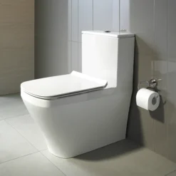 Duravit DuraStyle HygieneGlaze Short Projection Close Coupled Toilet + Seat -Modern Bathroom Shop 2155092000 d1 1