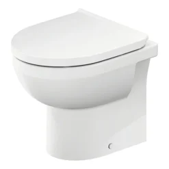 Duravit No.1 480mm Rimless Back To Wall Toilet Pan + Seat -Modern Bathroom Shop 2184090000 l