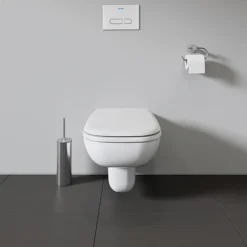Duravit D-Code Rimless Wall Hung Toilet + Seat