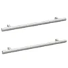 2 X Arezzo Industrial Style Knurled 'T' Chrome Handles (192mm Centres) -Modern Bathroom Shop 2xaz12lrg