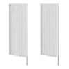 2 X Arezzo Fluted Glass Chrome Framed Urinal Partitions -Modern Bathroom Shop 2xazchfp2 d2