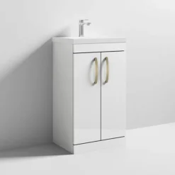 2 X Brooklyn Brushed Brass Additional Bar Handles - L210mm (196mm Centres) 7 2 X Brooklyn Brushed Brass Additional Bar Handles - L210mm (196mm Centres) -Modern Bathroom Shop 2xh191 d1