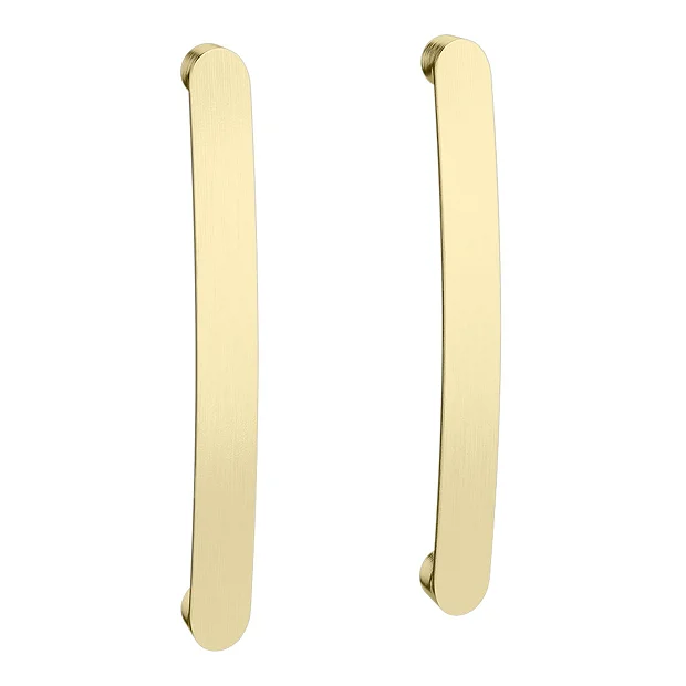 2 X Brooklyn Brushed Brass Additional Bar Handles - L210mm (196mm Centres) 4 2 X Brooklyn Brushed Brass Additional Bar Handles - L210mm (196mm Centres) - Image 2
