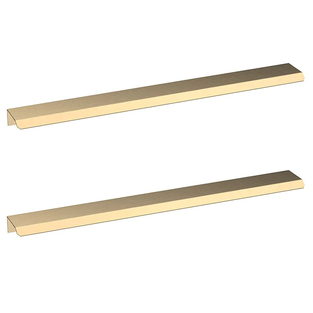 2 X Venice Brushed Brass Medium Pull Handles 300mm 3 2 X Venice Brushed Brass Medium Pull Handles 300mm