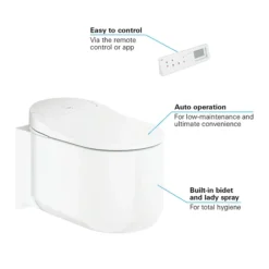 Grohe Sensia Arena Wall Hung Smart Toilet + FREE TOILET ROLL HOLDER 11 Grohe Sensia Arena Wall Hung Smart Toilet + FREE TOILET ROLL HOLDER -Modern Bathroom Shop 39354sh1 d3nn