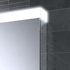 HIB Apex 100 LED Illuminated Mirror Cabinet -Modern Bathroom Shop 47300 d2
