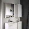 Geberit Selnova Square S 588mm White 2-Door Mirror Cabinet -Modern Bathroom Shop 501.264.00.1 d2