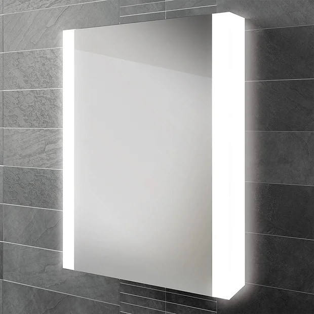 HIB Paragon 50 LED Illuminated Aluminium Mirror Cabinet 4 HIB Paragon 50 LED Illuminated Aluminium Mirror Cabinet - Image 2