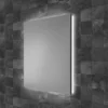 HIB Atrium 50 Semi-Recessed LED Aluminium Mirror Cabinet -Modern Bathroom Shop 53000 l