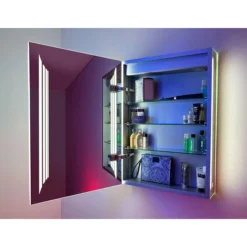 HIB Dimension 50 Bluetooth LED Illuminated Aluminium Mirror Cabinet -Modern Bathroom Shop 54500 d1