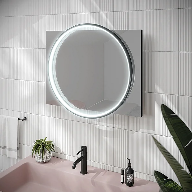HIB Solas 50 LED Illuminated Mirror (Matt Black Frame) 3 HIB Solas 50 LED Illuminated Mirror (Matt Black Frame)