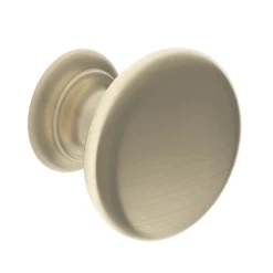 Heritage Brushed Brass Round Knob 38mm