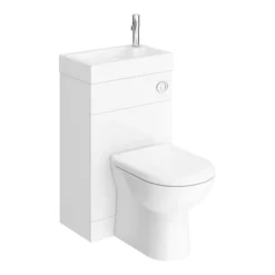 Alaska Combined Two-In-One Wash Basin & Toilet (500mm Wide X 300mm) -Modern Bathroom Shop alcombwc d4
