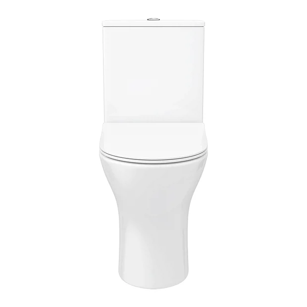 Alps Modern Rimless Short Projection Toilet + Soft Closing Seat 6 Alps Modern Rimless Short Projection Toilet + Soft Closing Seat - Image 4