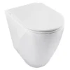 BagnoDesign Envoy Comfort Height Back To Wall Toilet With Soft Close Seat -Modern Bathroom Shop aqeenv385wh l