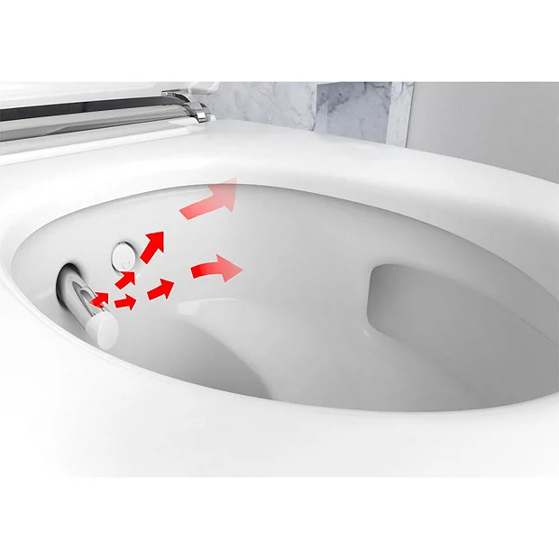Geberit AquaClean Gloss Chrome Mera Classic Rimless Wall Hung Shower WC 8 Geberit AquaClean Gloss Chrome Mera Classic Rimless Wall Hung Shower WC - Image 6