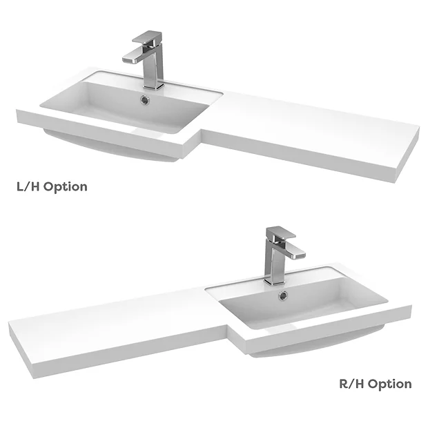 Arezzo 1000 Matt Blue Combination Furniture Pack (Brushed Brass Flush & Handles) 5 Arezzo 1000 Matt Blue Combination Furniture Pack (Brushed Brass Flush & Handles) - Image 3