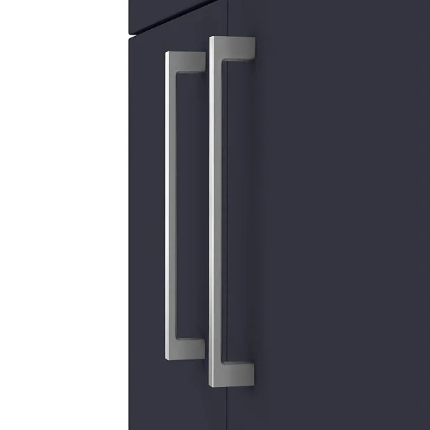 Arezzo 1100 Matt Blue Slimline Combination Vanity Unit (Chrome Flush & Handles) 5 Arezzo 1100 Matt Blue Slimline Combination Vanity Unit (Chrome Flush & Handles) - Image 3