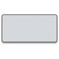 Arezzo Matt Black Framed Bathroom Mirror - 1400 X 700mm -Modern Bathroom Shop az147cvmb d1