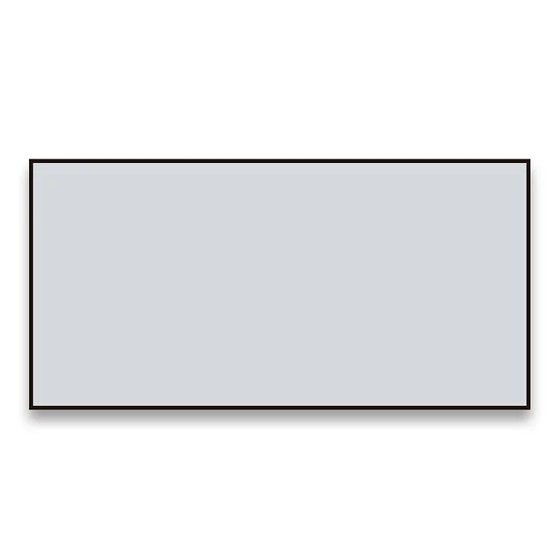 Arezzo Matt Black Square Edge Framed Bathroom Mirror - 1400 X 500mm 5 Arezzo Matt Black Square Edge Framed Bathroom Mirror - 1400 X 500mm - Image 3