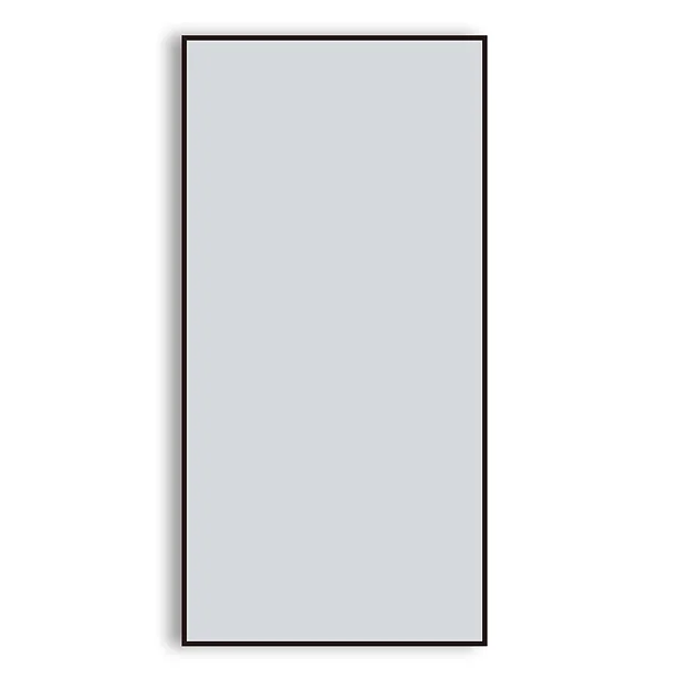 Arezzo Matt Black Square Edge Framed Bathroom Mirror - 1400 X 500mm 3 Arezzo Matt Black Square Edge Framed Bathroom Mirror - 1400 X 500mm