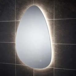Arezzo 550 X 800mm Teardrop LED Backlit Bathroom Mirror With Anti-Fog -Modern Bathroom Shop az1703mb d4