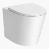 Arezzo Matt White Rimless Back To Wall Toilet Incl. Soft Close Seat -Modern Bathroom Shop az233pmw d4