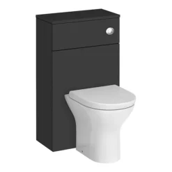 Arezzo 500 Matt Black WC Unit With Cistern + Modern Pan -Modern Bathroom Shop az5wcbl l