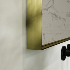 Arezzo Brushed Brass 1200 X 700mm Rectangular Mirror
