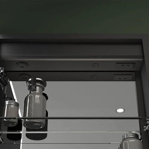 Arezzo 500 X 700mm Recessed LED Illuminated Bathroom Mirror Cabinet With Shaver Socket & Anti-Fog 3 Arezzo 500 X 700mm Recessed LED Illuminated Bathroom Mirror Cabinet With Shaver Socket & Anti-Fog