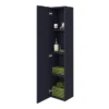 Arezzo Matt Blue Wall Hung Tall Storage Cabinet With Brushed Brass Handle 1 Arezzo Matt Blue Wall Hung Tall Storage Cabinet With Brushed Brass Handle -Modern Bathroom Shop azb14whcbbnd3