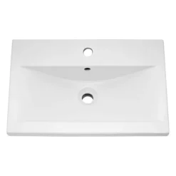 Arezzo Floor Standing Vanity Unit - Matt Blue - 500mm With Industrial Style Black Handles -Modern Bathroom Shop azb5fsvbkisd1