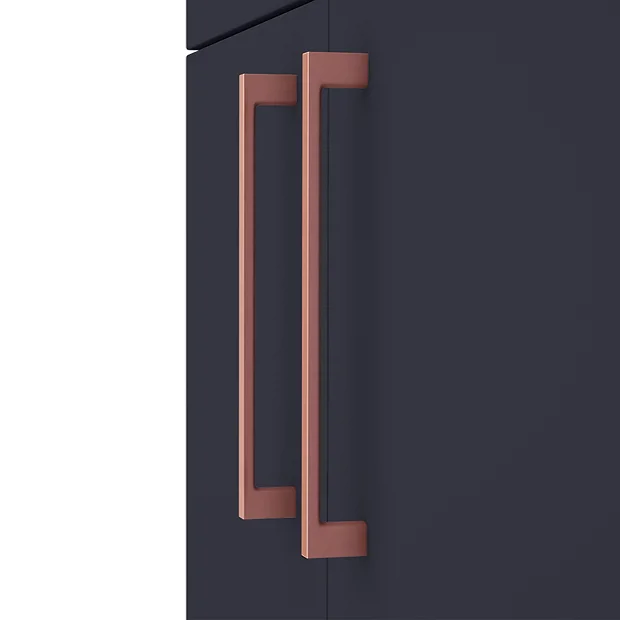 Arezzo 600 Matt Blue Floor Standing Vanity Unit With Rose Gold Handles 6 Arezzo 600 Matt Blue Floor Standing Vanity Unit With Rose Gold Handles - Image 4