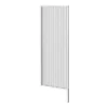 Arezzo Fluted Glass Chrome Framed Urinal Partition 1 Arezzo Fluted Glass Chrome Framed Urinal Partition -Modern Bathroom Shop azchfp1detail2