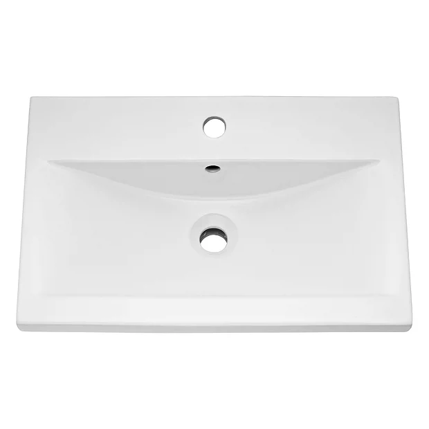 Arezzo Floor Standing Vanity Unit - Matt Grey - 600mm With Industrial Style Black Handles 5 Arezzo Floor Standing Vanity Unit - Matt Grey - 600mm With Industrial Style Black Handles - Image 3