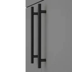 Arezzo Floor Standing Vanity Unit - Matt Grey - 600mm With Industrial Style Black Handles 11 Arezzo Floor Standing Vanity Unit - Matt Grey - 600mm With Industrial Style Black Handles -Modern Bathroom Shop azg6fsvbkisd2