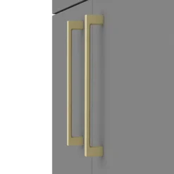 Arezzo Grey Floor Standing Vanity Unit, Tall Cabinet + Toilet Pack With Brass Handles 12 Arezzo Grey Floor Standing Vanity Unit, Tall Cabinet + Toilet Pack With Brass Handles -Modern Bathroom Shop azgbrfsp1 d3