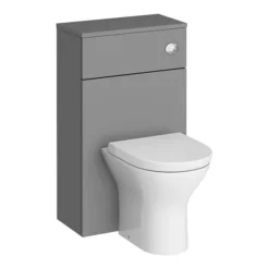 Arezzo Grey Wall Hung Sink Vanity Unit + Toilet Package With Brass Handle -Modern Bathroom Shop azgbrwhp1 n d7
