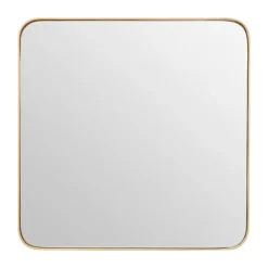 Arezzo Medium 400 X 400 Gold Frame Square Wall Mirror 8 Arezzo Medium 400 X 400 Gold Frame Square Wall Mirror -Modern Bathroom Shop azm842 d1