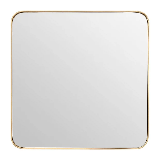 Arezzo Medium 400 X 400 Gold Frame Square Wall Mirror 5 Arezzo Medium 400 X 400 Gold Frame Square Wall Mirror - Image 3