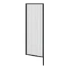 Arezzo Fluted Glass Matt Black Framed Urinal Partition -Modern Bathroom Shop azmbfp1detail2