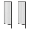 2 X Arezzo Fluted Glass Matt Black Framed Urinal Partitions 1 2 X Arezzo Fluted Glass Matt Black Framed Urinal Partitions -Modern Bathroom Shop azmbfp2 d2
