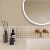 Arezzo 600mm Round Colour Changing LED Illuminated Bathroom Mirror With Bluetooth + Anti-Fog -Modern Bathroom Shop azmir025 d5