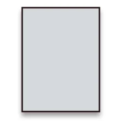 Arezzo Matt Black Square Edge Framed Bathroom Mirror - 800 X 600mm -Modern Bathroom Shop azs68mb d1