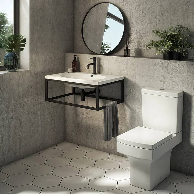 Arezzo Square Close Coupled Toilet + Soft Close Seat 6 Arezzo Square Close Coupled Toilet + Soft Close Seat - Image 4