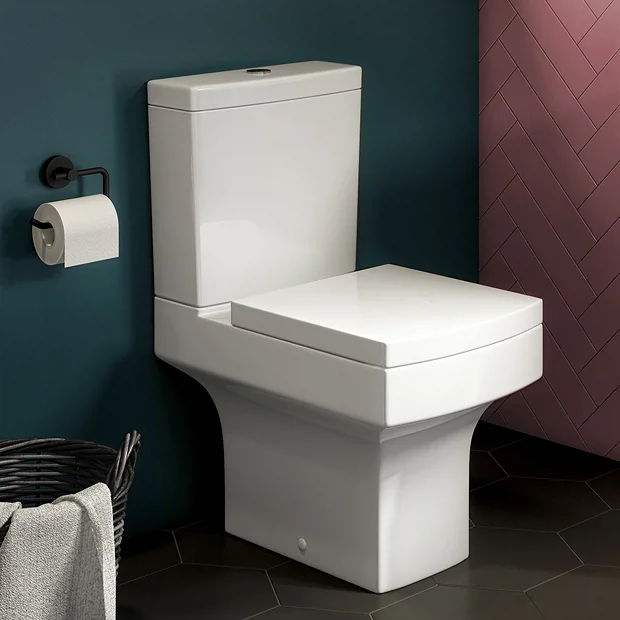 Arezzo Square Close Coupled Toilet + Soft Close Seat 4 Arezzo Square Close Coupled Toilet + Soft Close Seat - Image 2