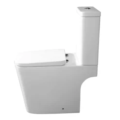 Arezzo Square Close Coupled Rimless Toilet With Soft Close Seat -Modern Bathroom Shop azssqcc d1