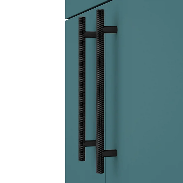 Arezzo Floor Standing Vanity Unit - Matt Green - 500mm With Industrial Style Black Handles 3 Arezzo Floor Standing Vanity Unit - Matt Green - 500mm With Industrial Style Black Handles