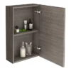 Brooklyn 450mm Grey Avola Bathroom Mirror Unit -Modern Bathroom Shop b45mga nd4