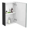 Brooklyn 450mm Gloss Grey Bathroom Mirror Unit -Modern Bathroom Shop b45mggd4